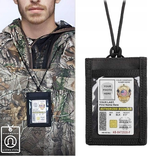 Etui Pokrowiec na Przepustkę Legitymację Identyfikator Dokumenty Card Case