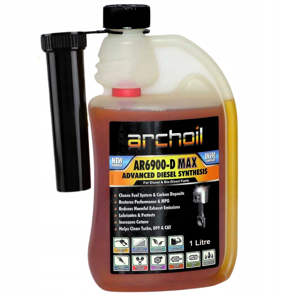 Archoil AR6900-D Max Diesel, smaruje, czyści wtryski Dpf Kat Vtg, Cetane +4