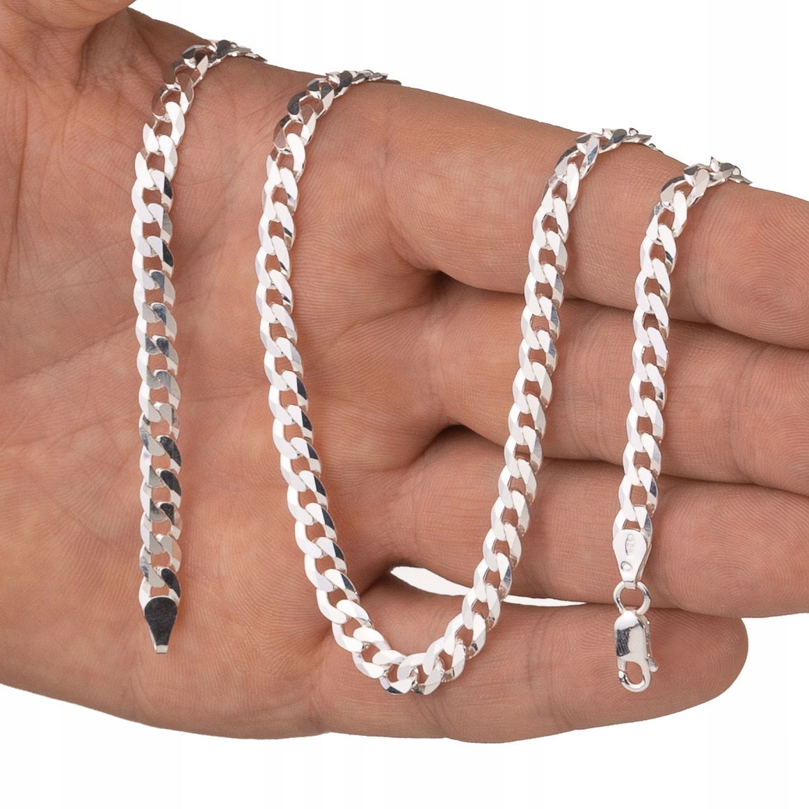 Stříbrný Řetízek Pancr 60 CM Řetěz 5,9 MM 925