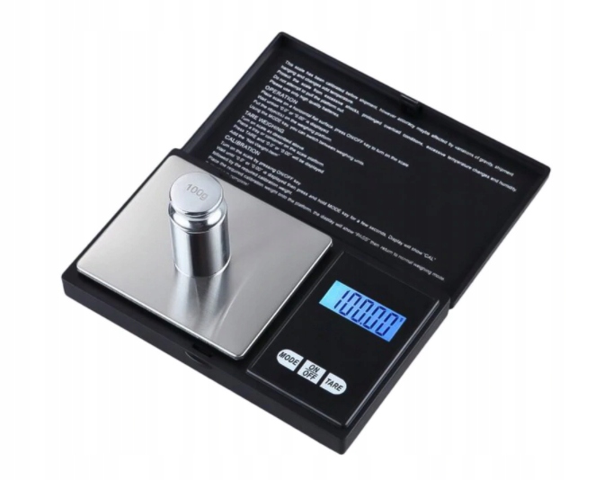 WAGA jubilerska PRECYZYJNA cyfrowa ELEKTRONICZNA KUCHENNA KIESZONKOWA Dokładność pomiaru 0.01 g