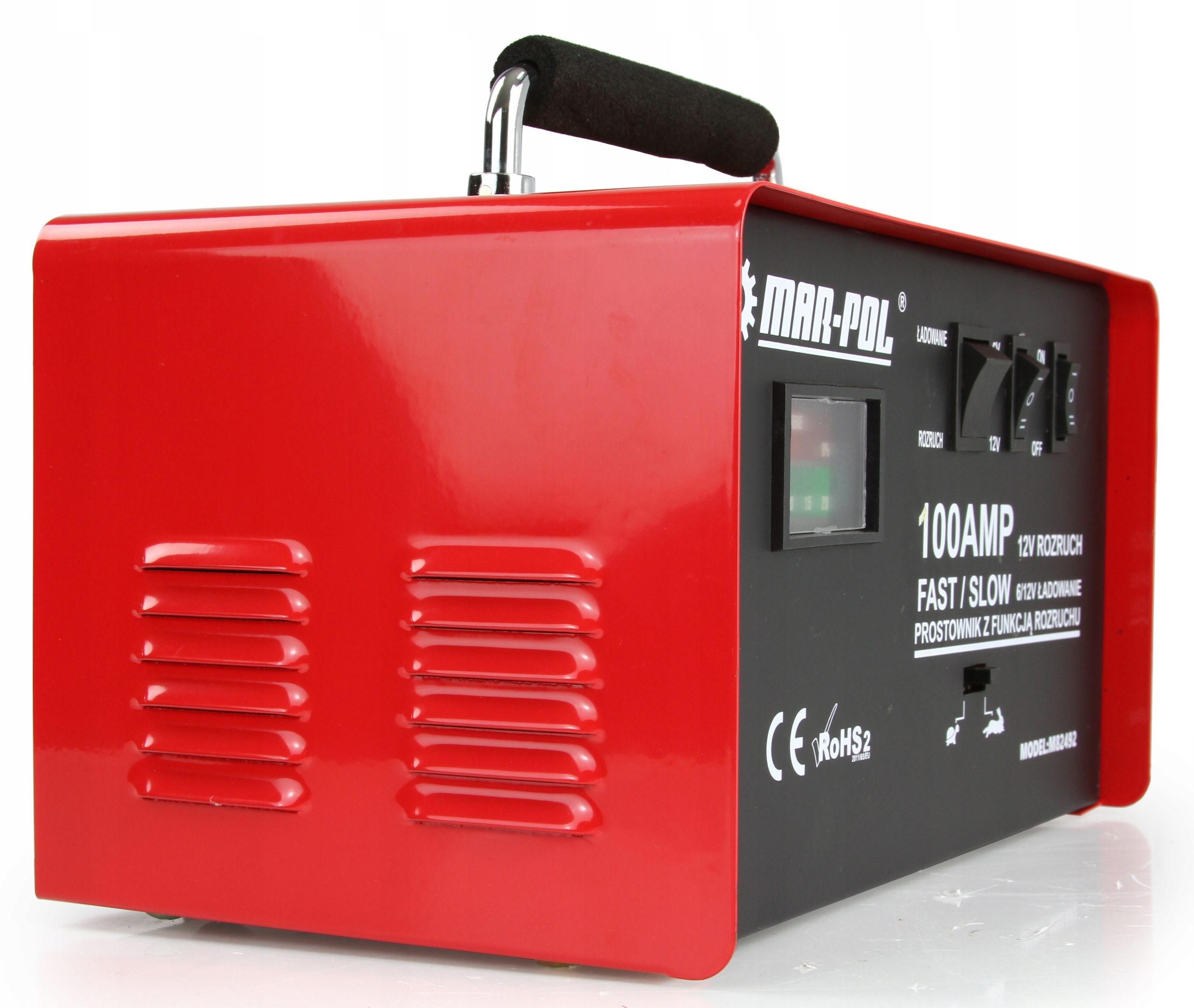 PROSTOWNIK AKUMULATOROWY Z ROZRUCHEM 6/12 ROZRUCH Natężenie maksymalne 100 A