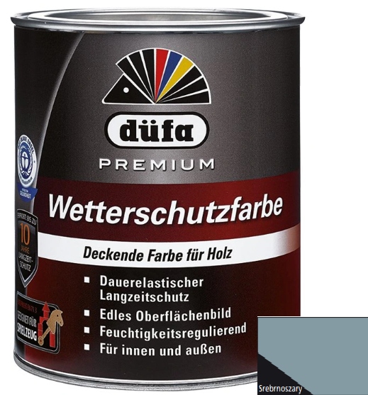 

Dufa Premium Wetterschutzfarbe Srebrnoszary 2,5L