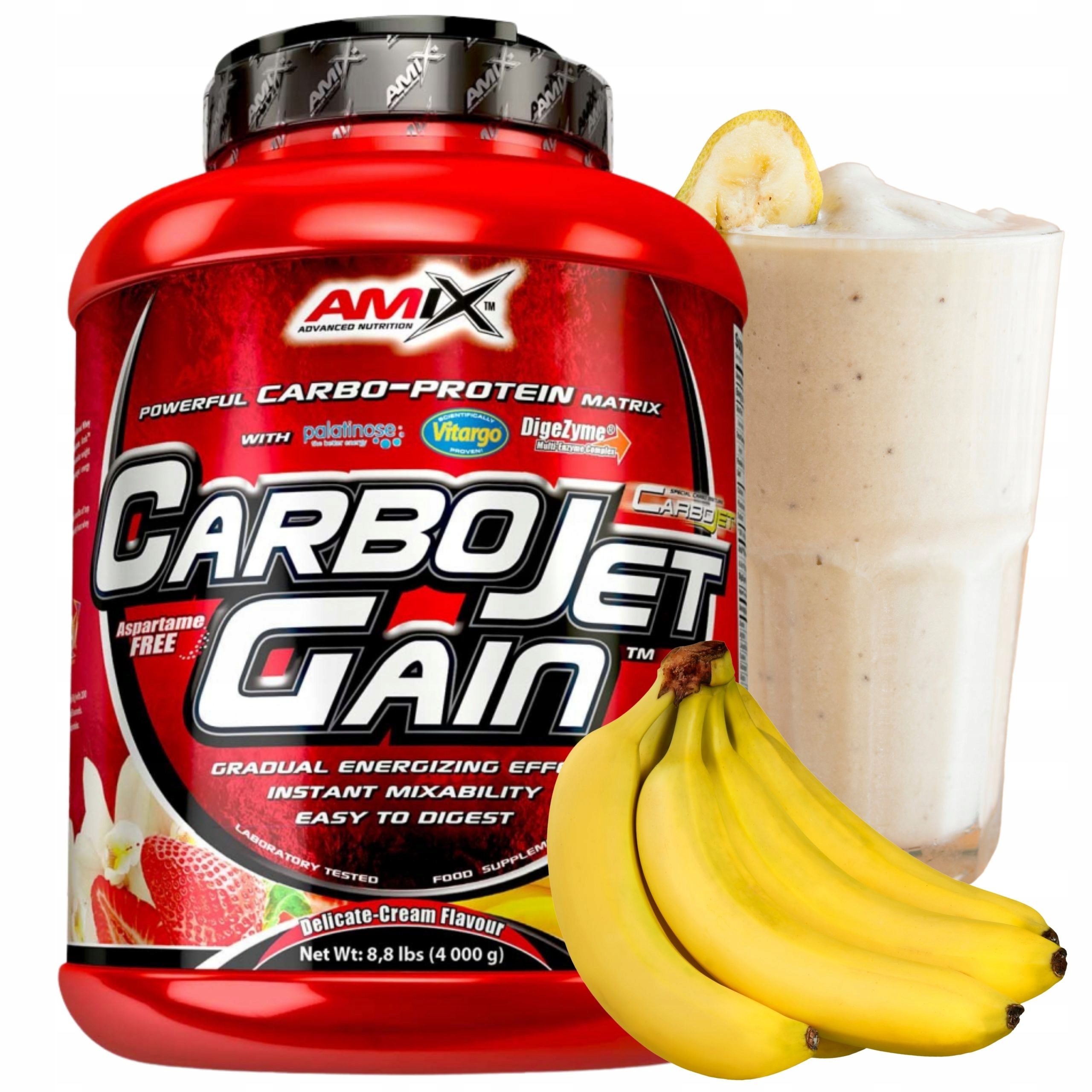 Doplněk Stravy na Svaly Gainer Banánový Cfm Protein Vitargo Komplexní sacharidy