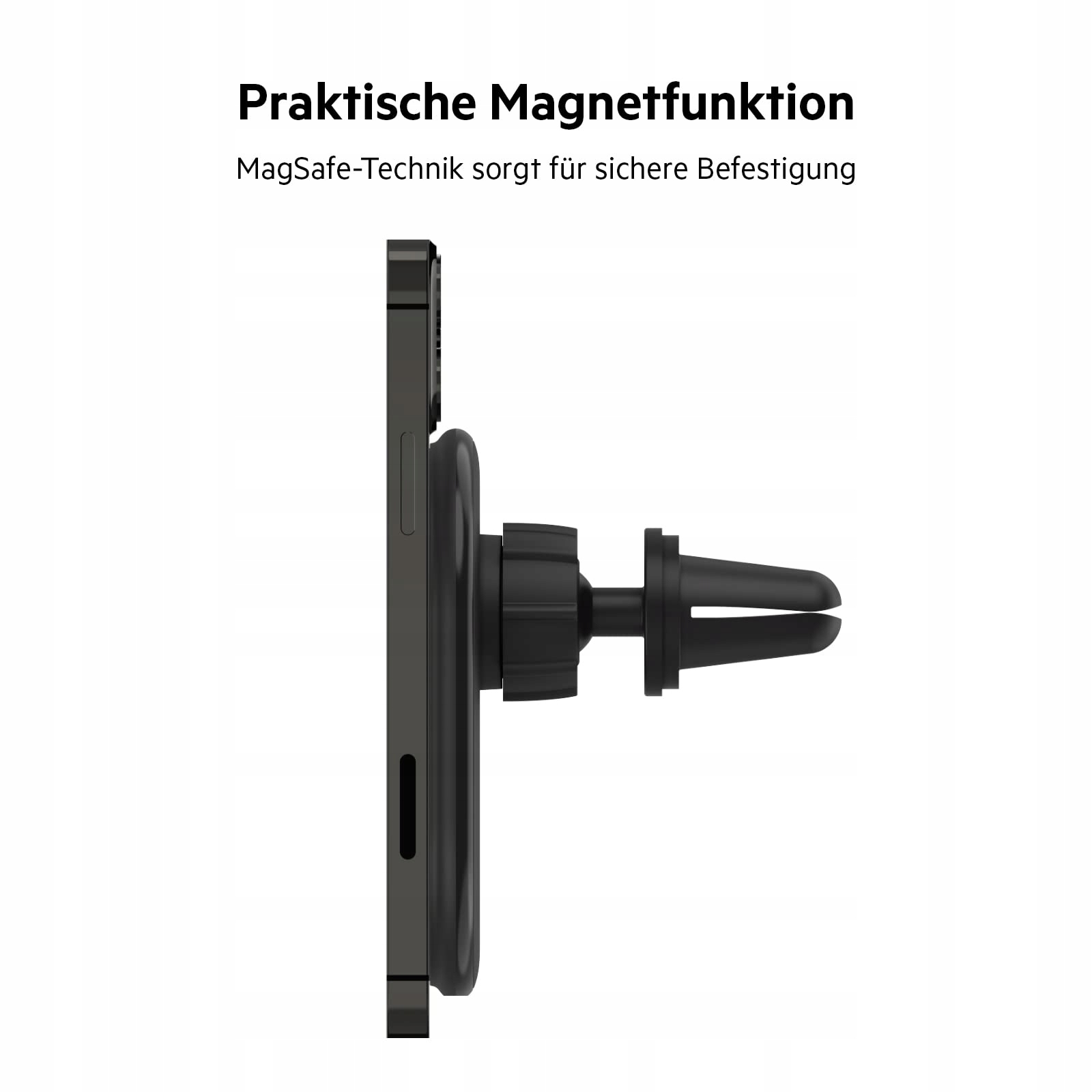 BELKIN BoostCharge Magnetyczny Uchwyt Samochodowy Z Ładowarką Dla iPhone — miniatura 2