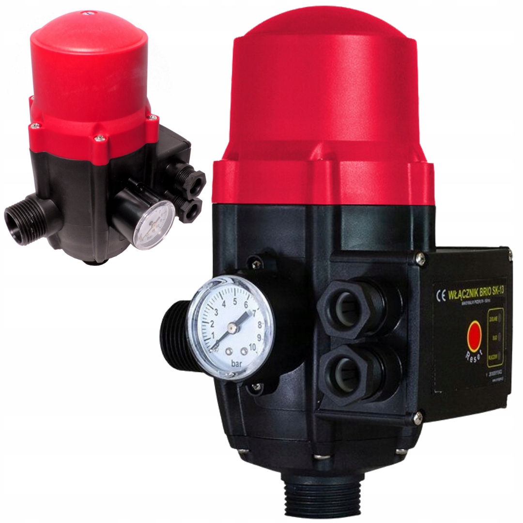 Ciśnieniowy Włącznik Wyłącznik Pompy Hydroforu Brio SK-13 Sterownik Gz 1"