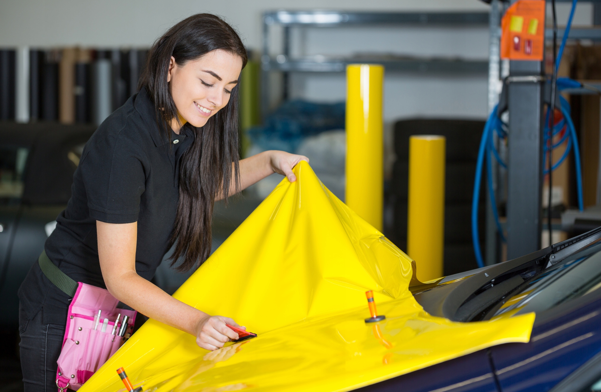 FOLIA OKLEINA SAMOCHODOWA ŻÓŁTA MATOWA MAT 50cm Kod producenta 3039