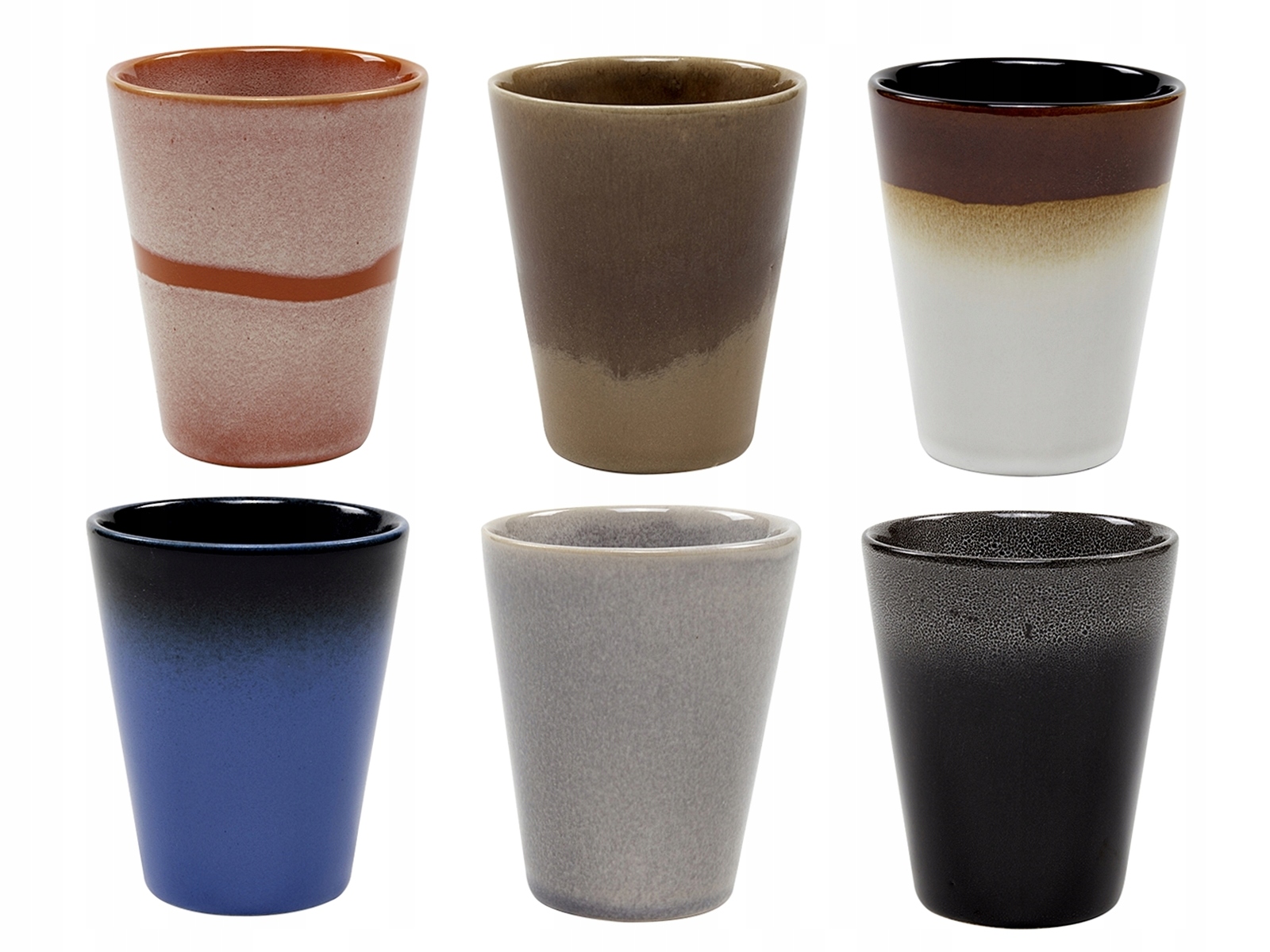 

Zestaw Kubków Dutch bez ucha 300ml Ceramika mix x6