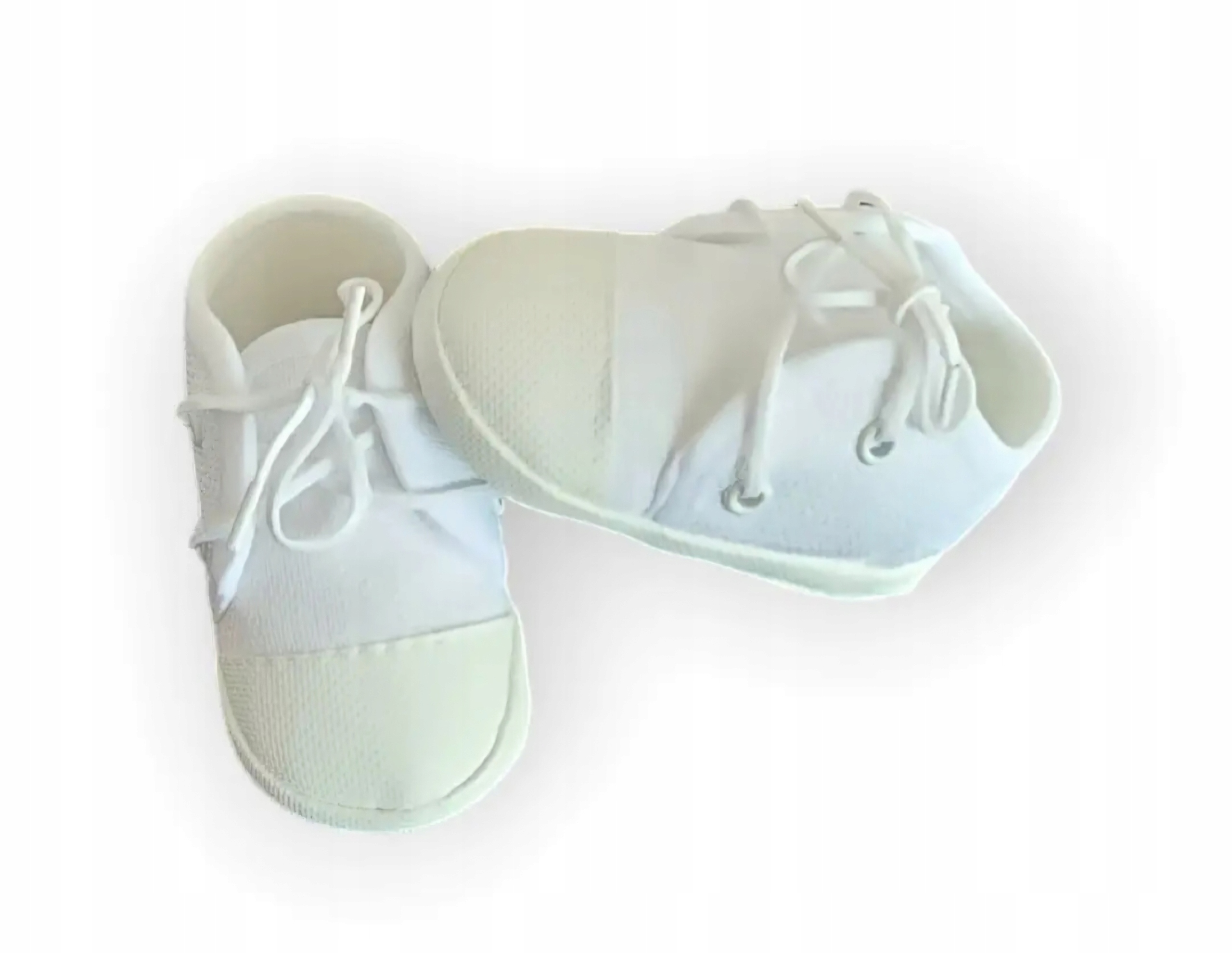 Trampki białe Oryginalne wiązane trampeczki dla chłopca 10 cm Marka bez marki