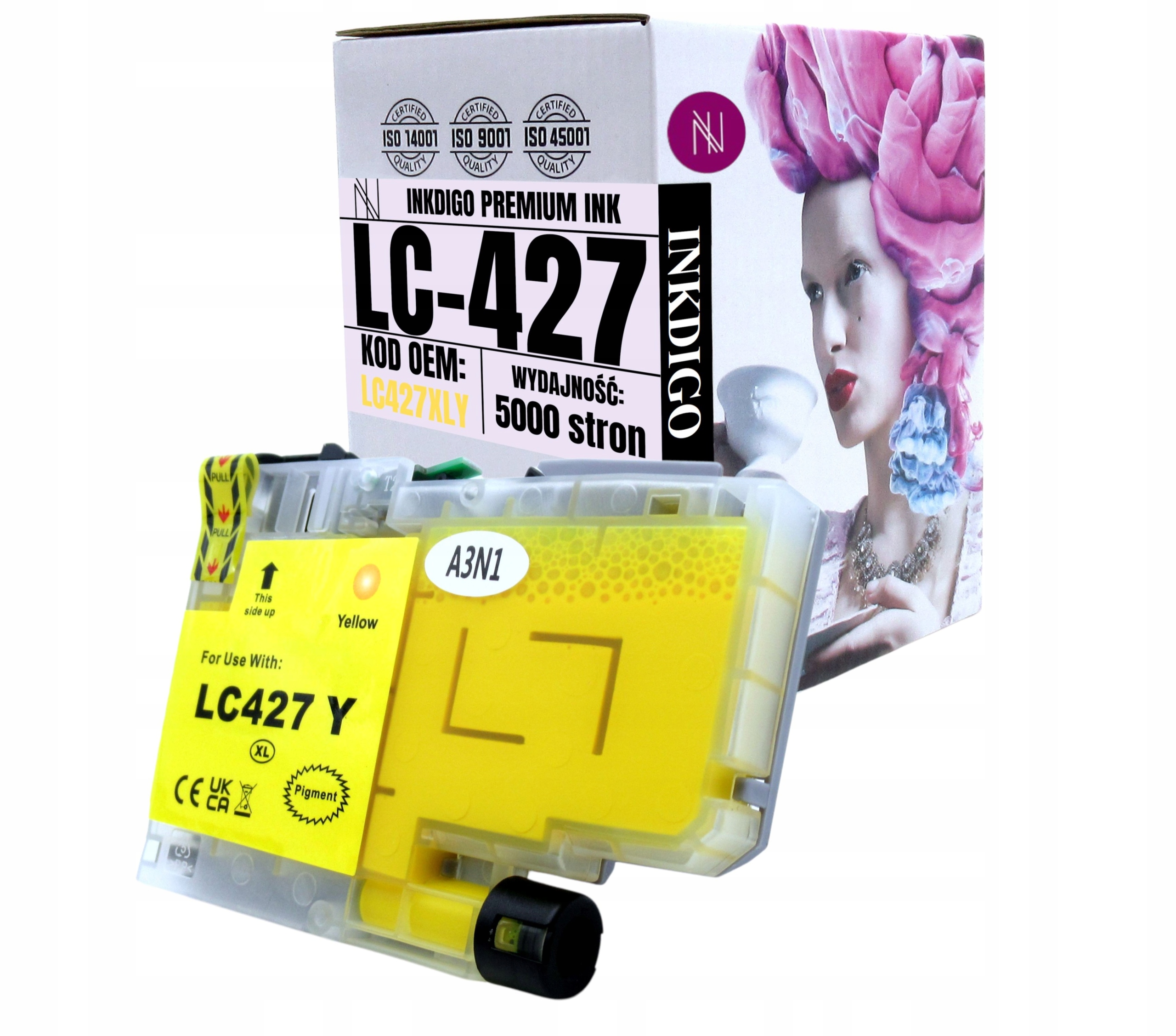 Brother MFC-J5955DW J6955D J6959DW Náhradní Inkoust LC-427Y XL