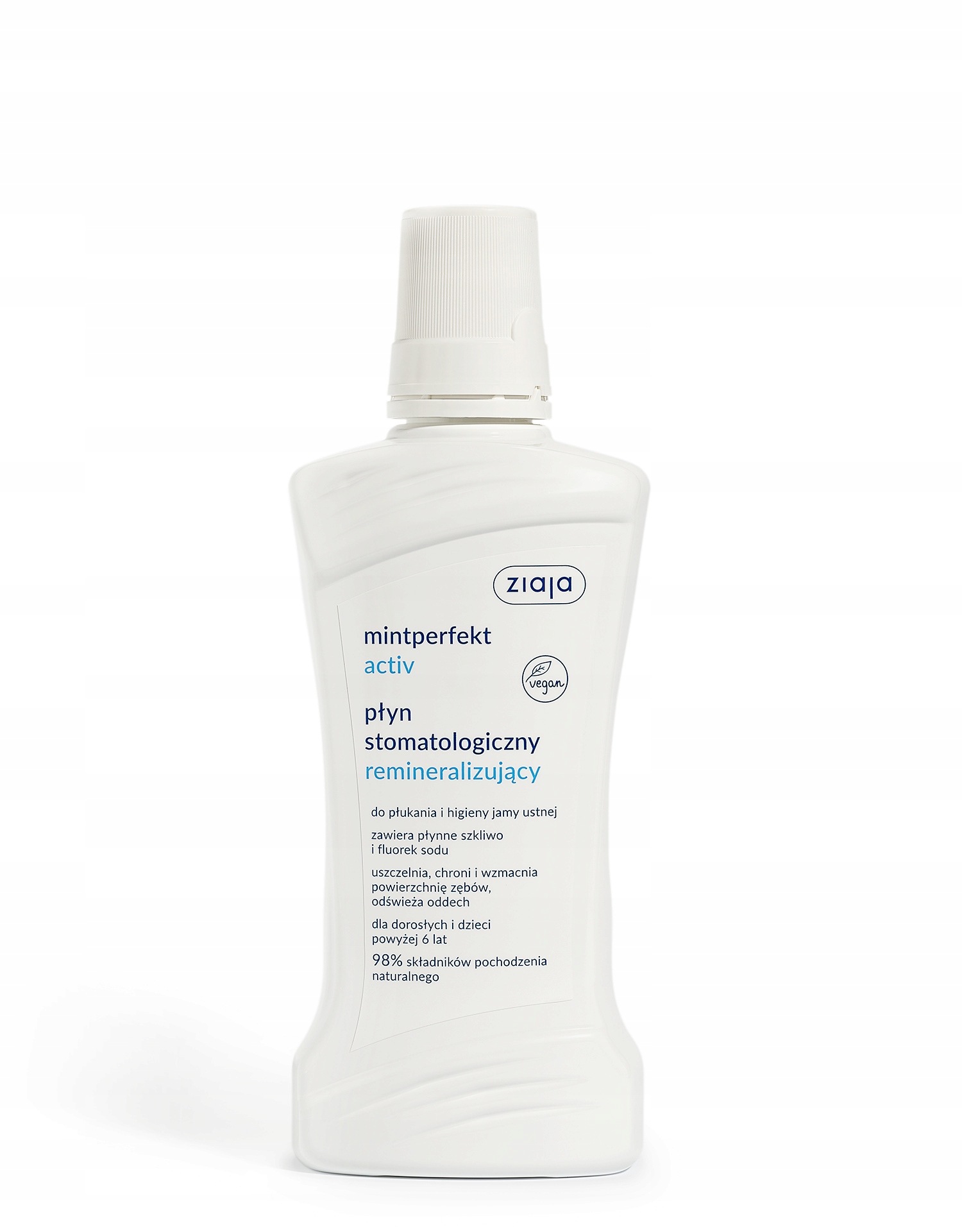 Ziaja Mintperfekt Activ płyn remineralizujący do płukania jamy ustnej 500ml