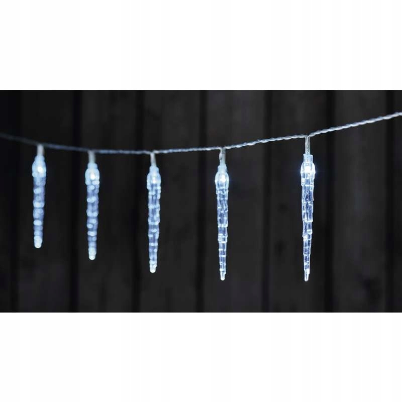 

Dekoracje 10 Led sople 10cm 1,35m IP20 Cw Emos