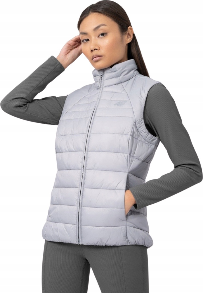 Dámská Vesta 4F Šedá H4Z22 KUDP001 27S vel. S