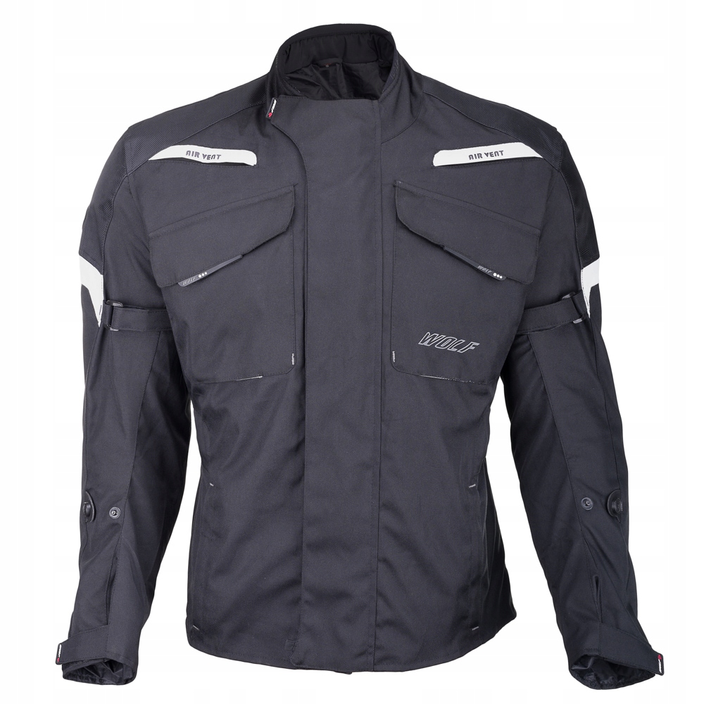 TEKSTYLNA KURTKA MOTOCYKLOWA WOLF EXPLORER BLACK M Rozmiar M