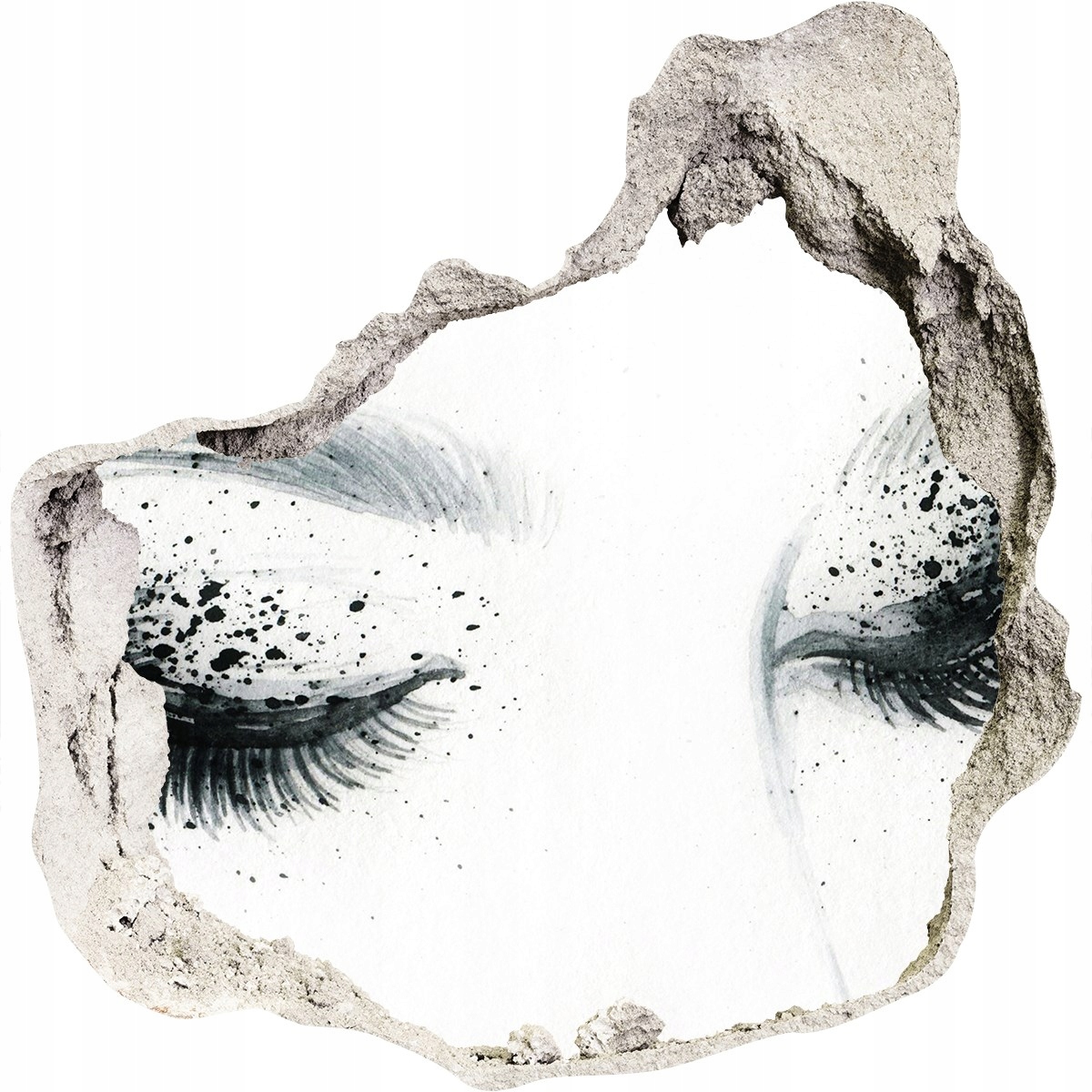 

Fototapeta dziura ścienna Naklejka Makijaż 125x125