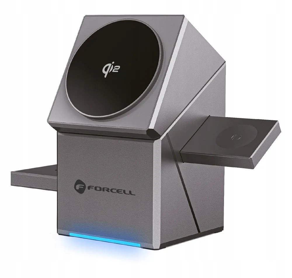 Ładowarka Indukcyjna MagSafe 3w1 iPhone Apple 25W Bezprzewodowa Mocna+kabel