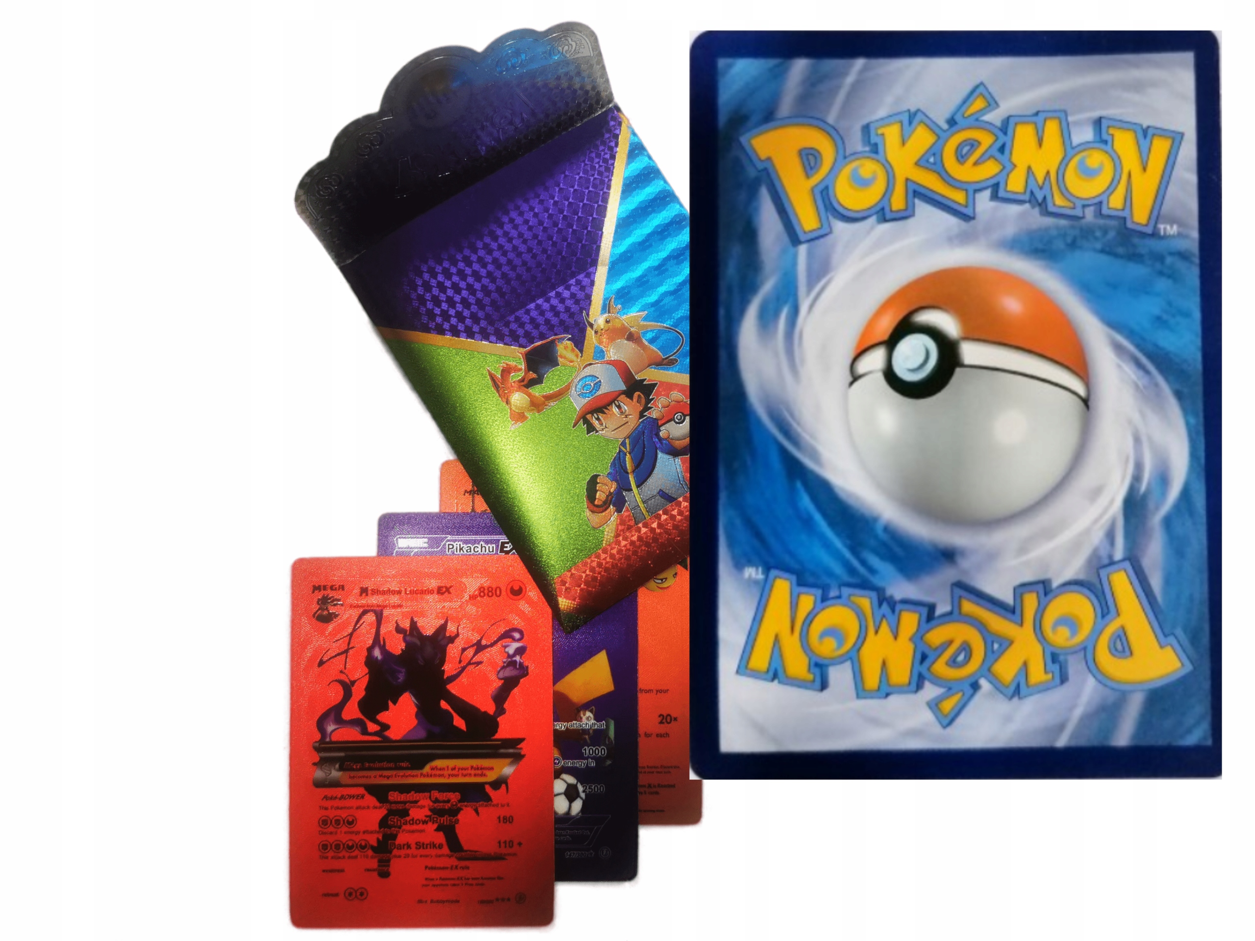 

Kolekcjonerskie karty pokemon saszetka kolor 10 sz