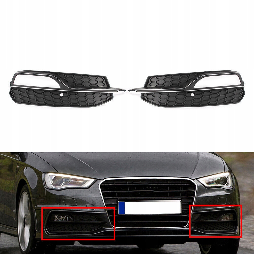 Atrapa Nárazníku Pod Halogenovou Mřížku Audi A3 8V S3 2013-2017 Pravá Levá