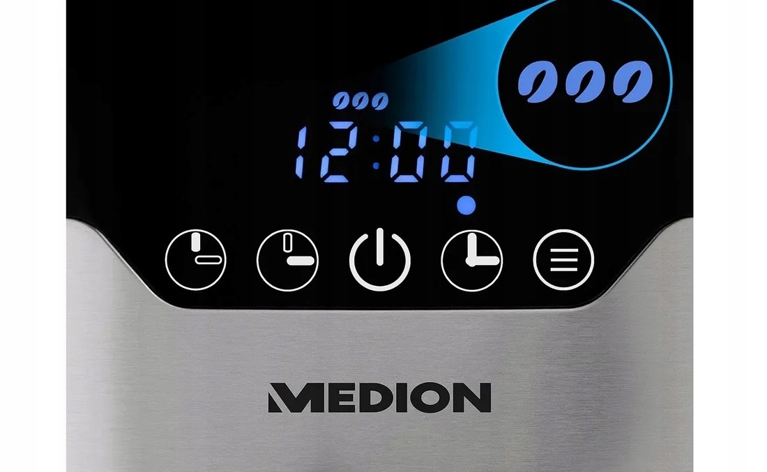 NIEMIECKI PRZELEWOWY EKSPRES DO KAWY Z TERMOSEM 8 FILIŻANEK 900W Model MD 18458