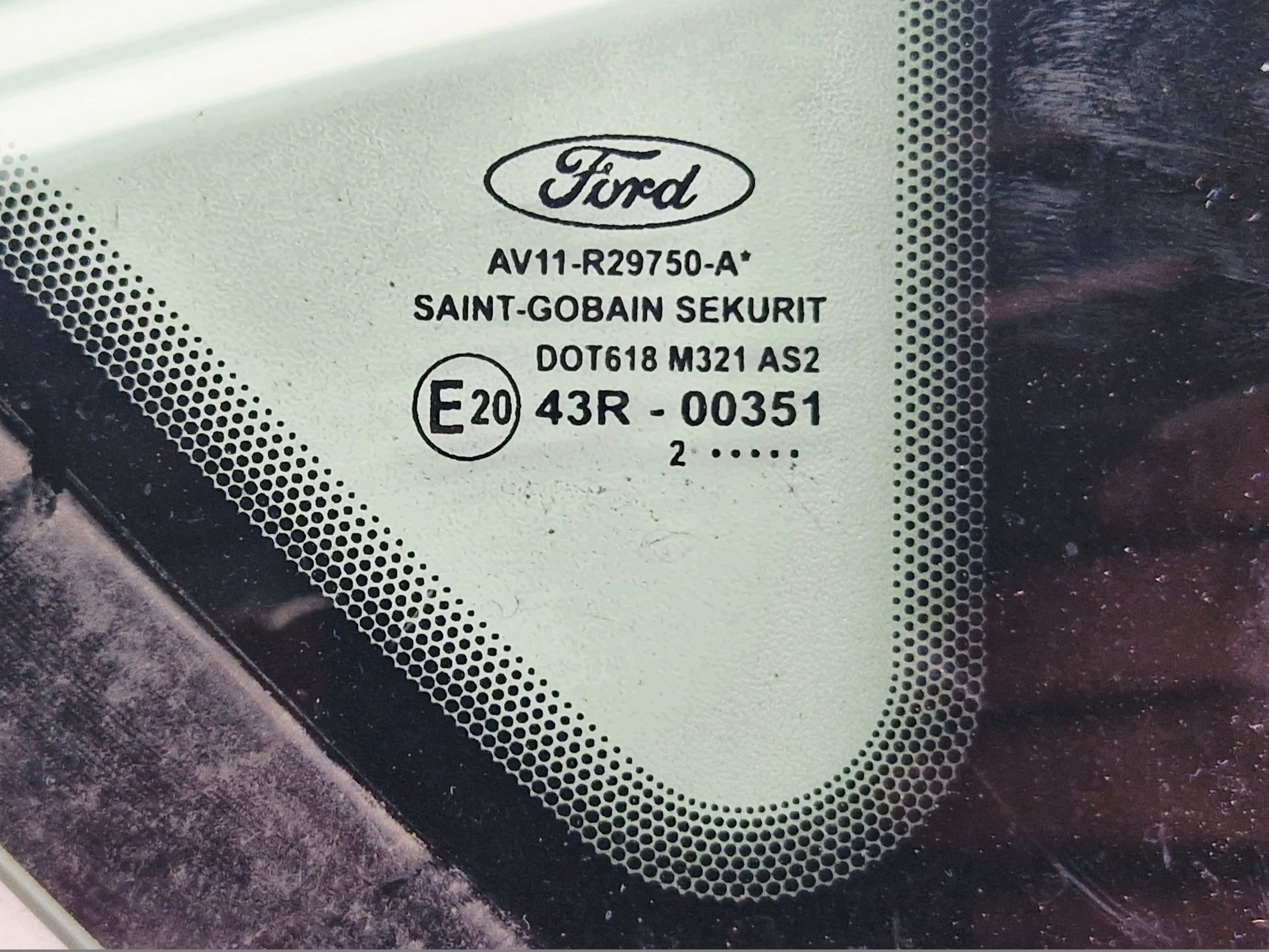 FENSTER Seitlich rechts heck FORD B-MAX BMAX 2012 ROK