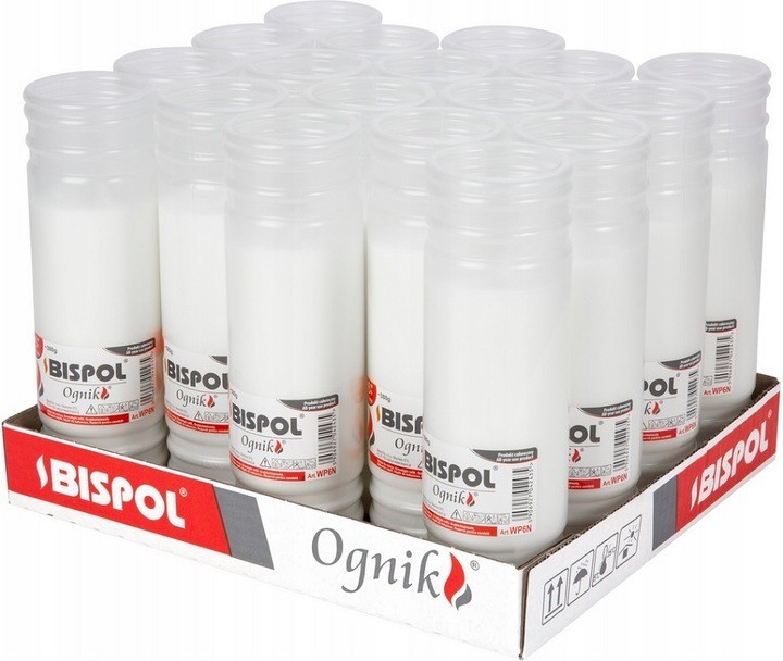 do hřbitovních svíček náplně do svíček Bispol WP6N 144H 18ks