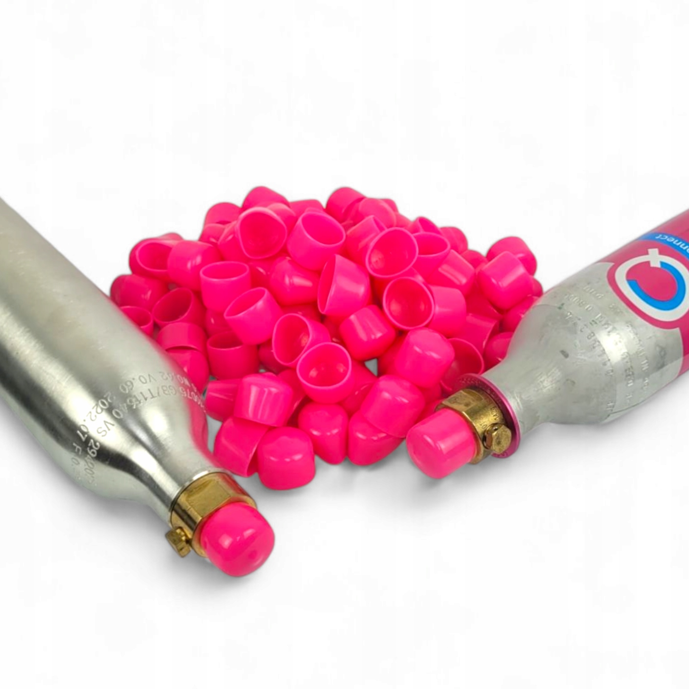 500ks Zátky Karkulky na ventil Sodastream Krytka Korek Karkulka Růžová