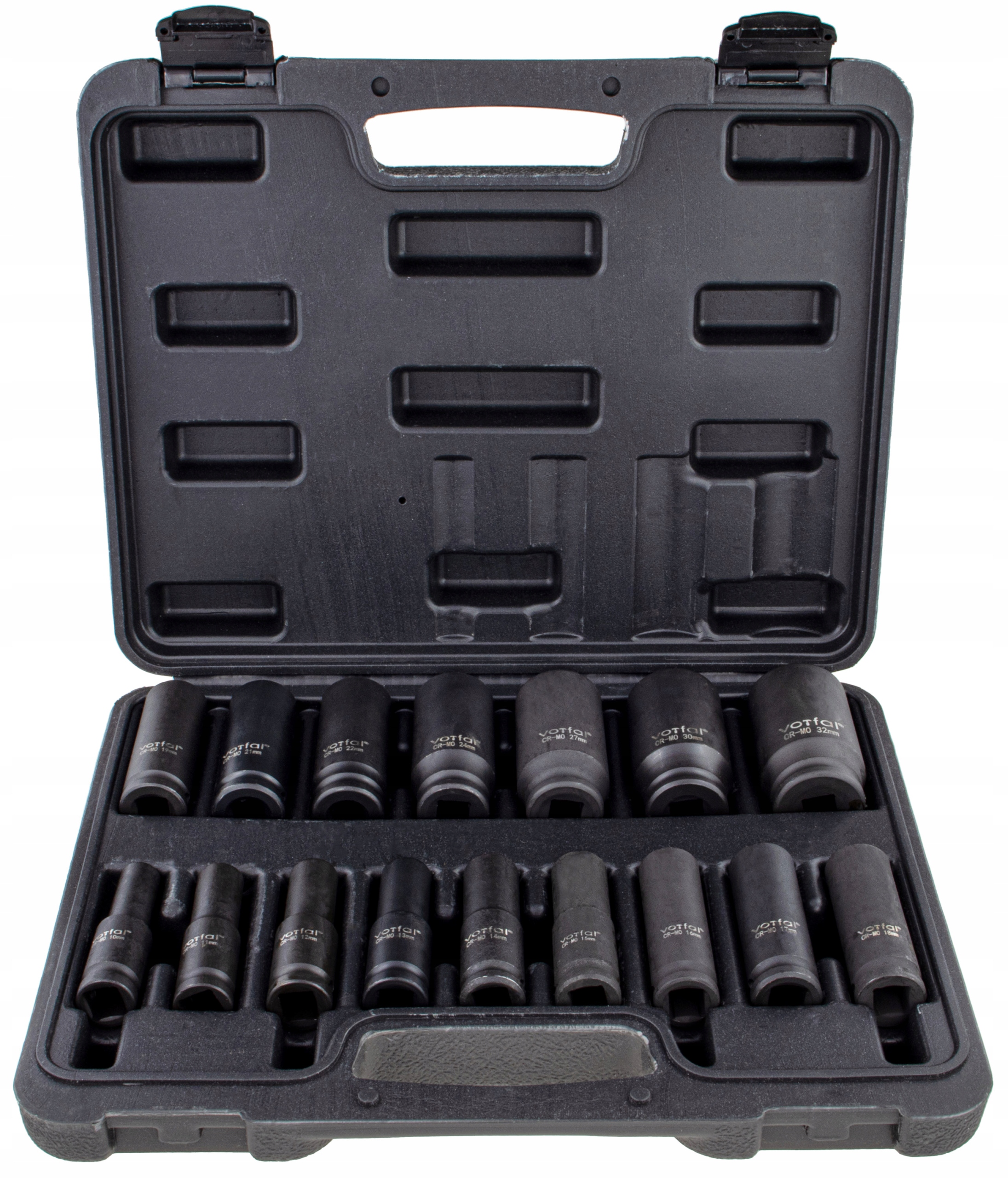 ZESTAW NASADEK UDAROWYCH 10-32 MM NASADKI UDAROWE 1/2 UDAR 16 EL WALIZKA