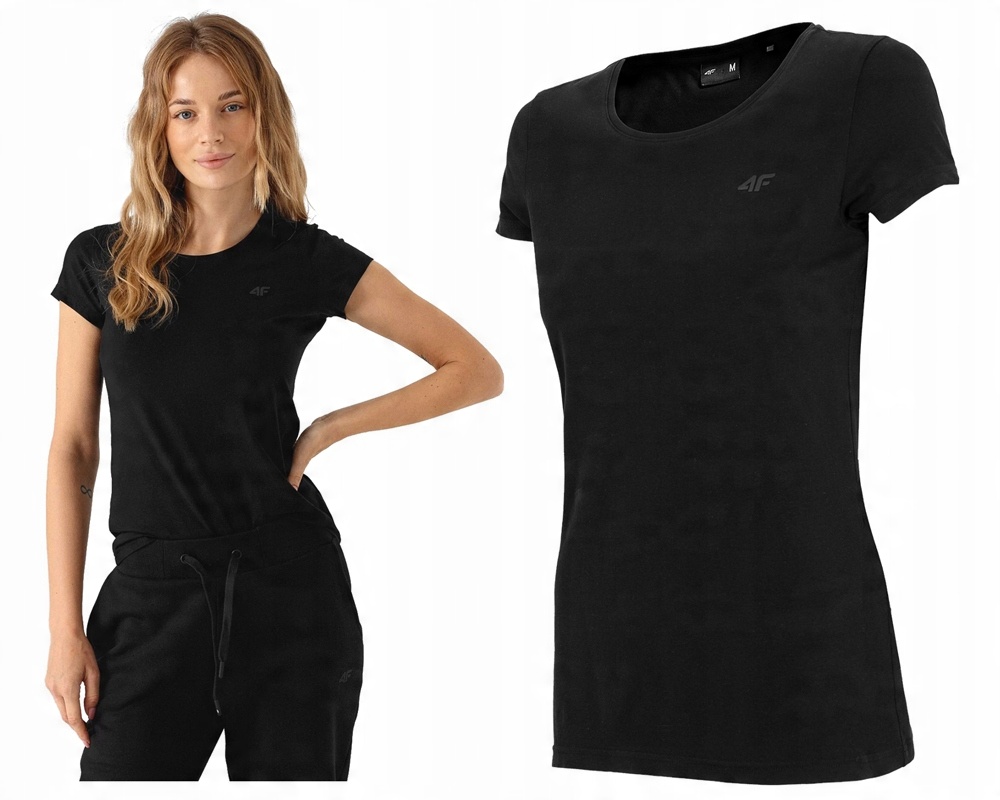 

Koszulka Damska T-shirt 4F TSD350 L Czarny