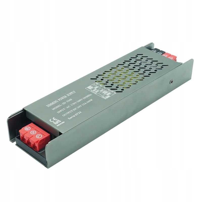 Zasilacz Led Slim Pro 360W 24V 15A modułowy Soft Start Tryby Jasności
