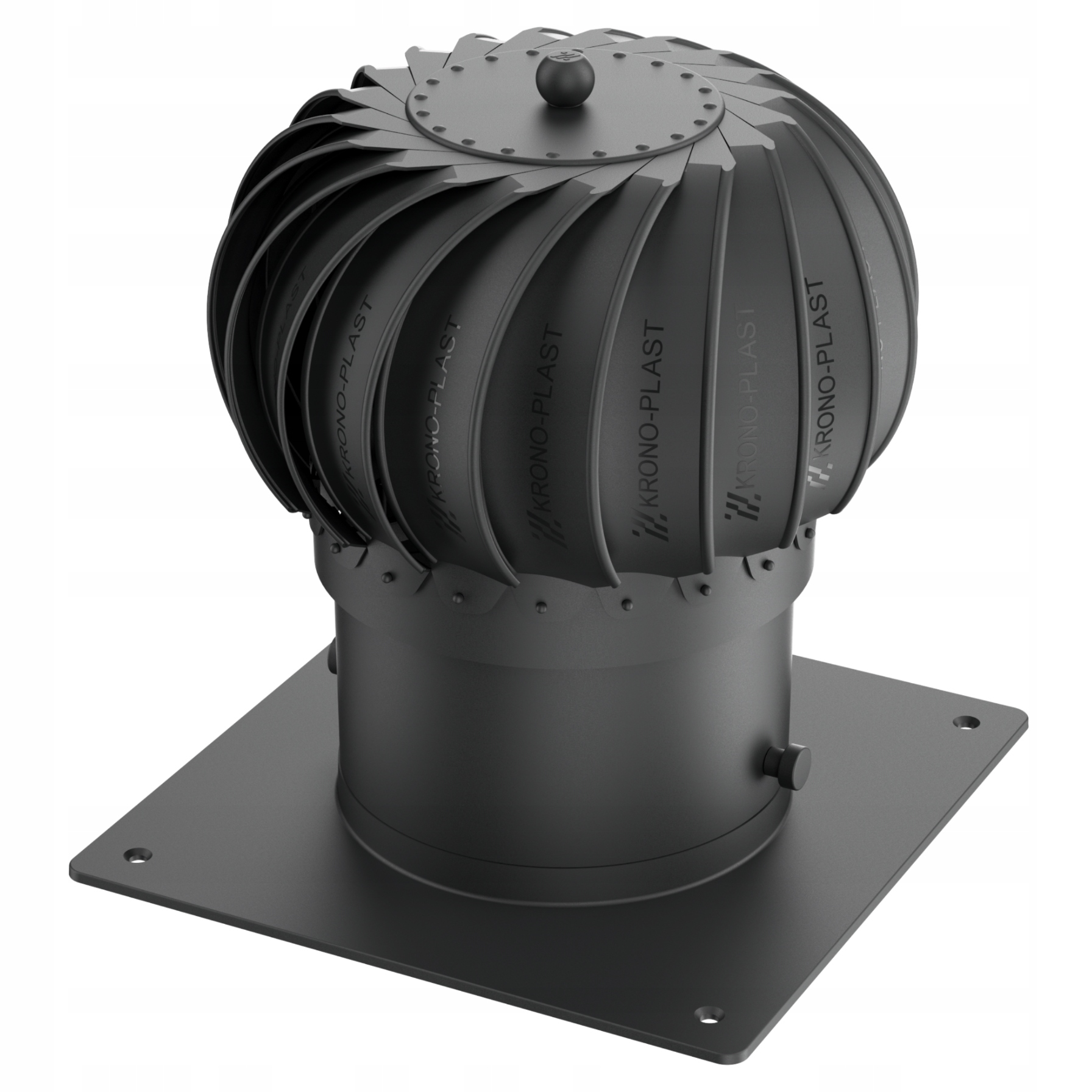 Komínová vložka Otočná s krytem pro Ventilaci Fi 200 Černá 9005