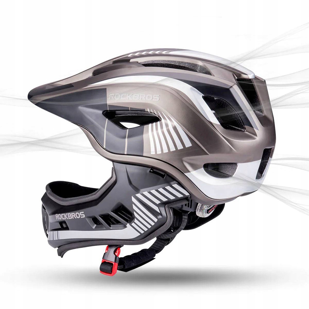 ROCKBROS KASK ROWEROWY DZIECIĘCY Z ODPINANĄ SZCZĘKĄ DLA DZIECI NA ROWER M Model kask rowerowy