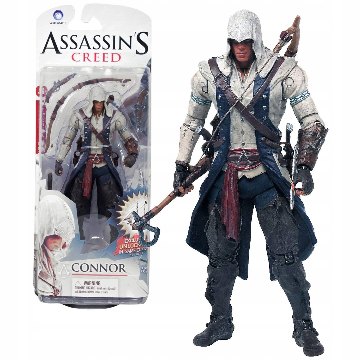 Connor Assassin's Creed 3 III Ubisoft figurka 17 cm pohyblivá