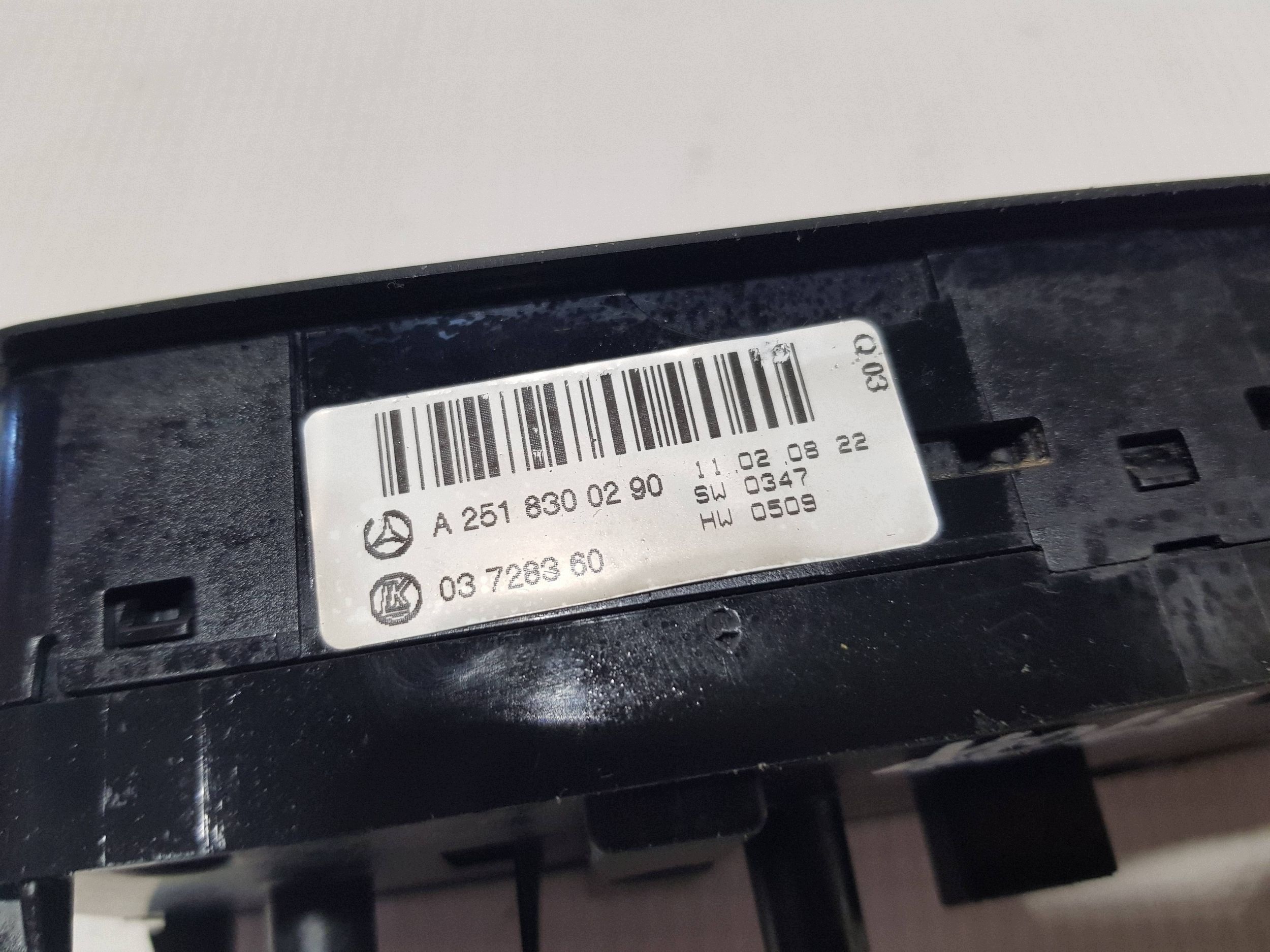 MERCEDES W251 ML W164 GL X164 PANEL window control switch of mirrors left