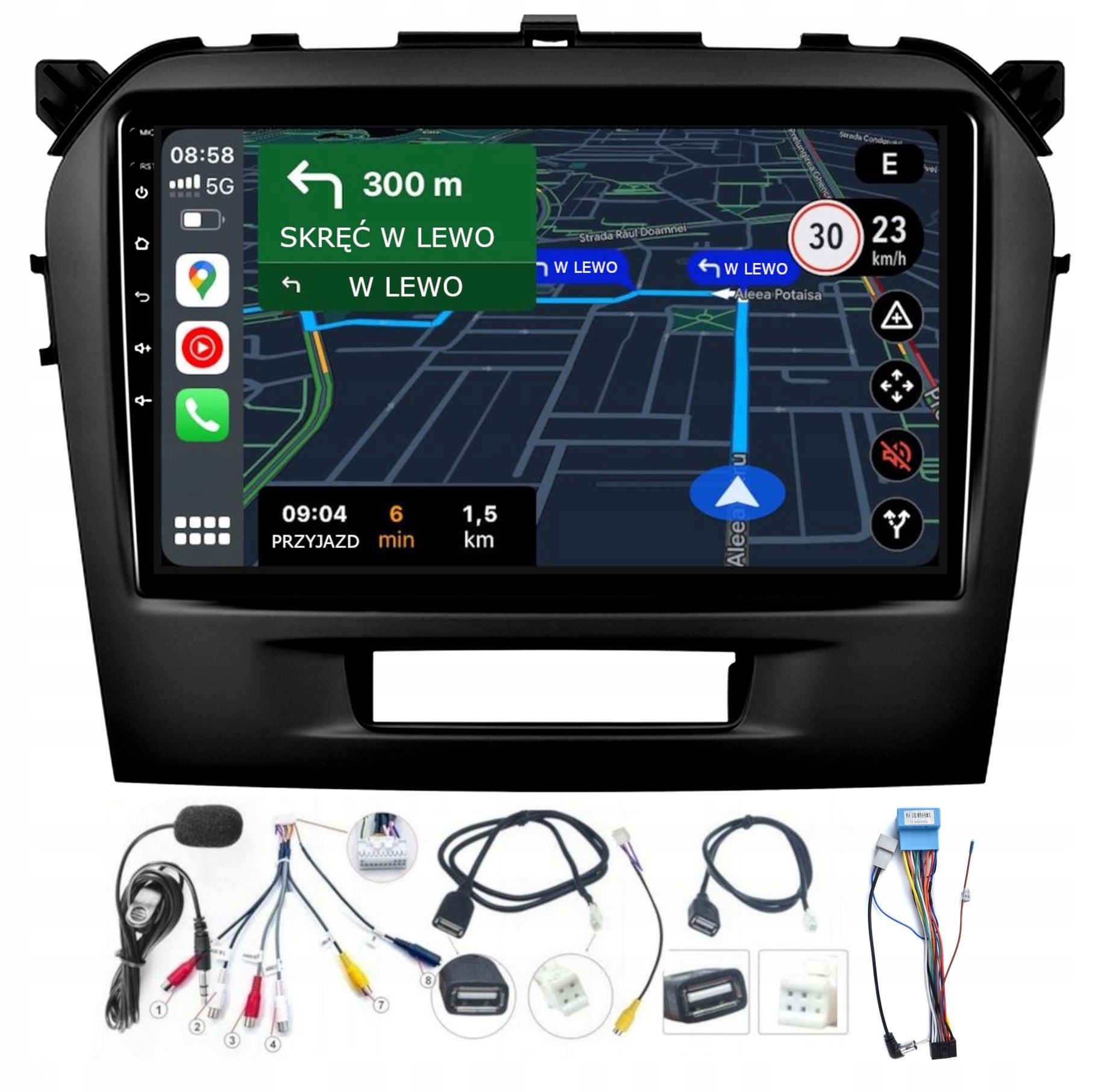 Autorádio Suzuki Vitara 2015-2024 Carplay Android-auto Bluetooth