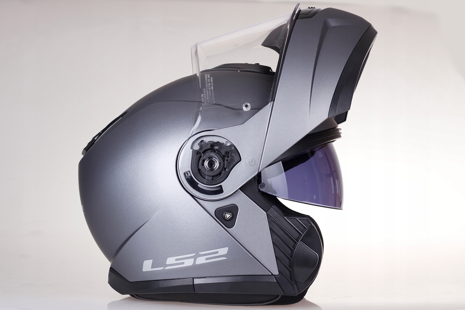 KASK SZCZĘKOWY LS2 FF908 STROBE II SOLID MATT TITANIUM XXL Kolor szary