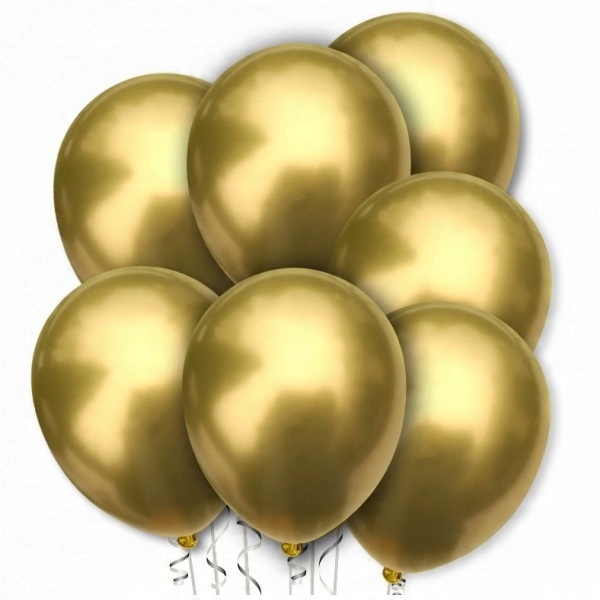

Balon chromowany 30 cm Gold złoty