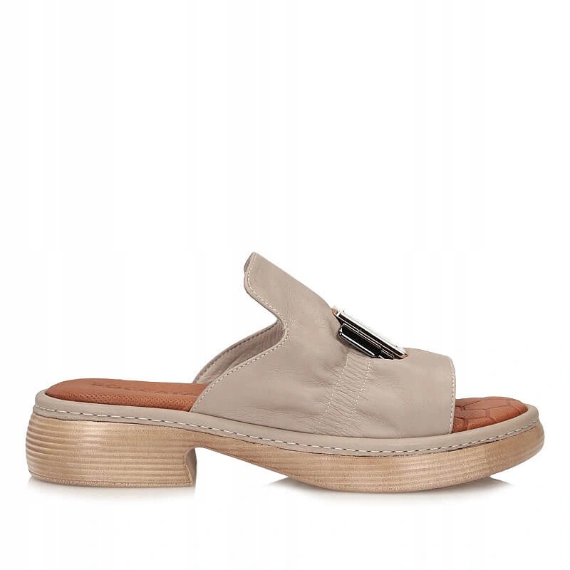 Nazouváky Boccato 0158.228 T25 B22 Mink Leather šedé, nazouvací, kožené