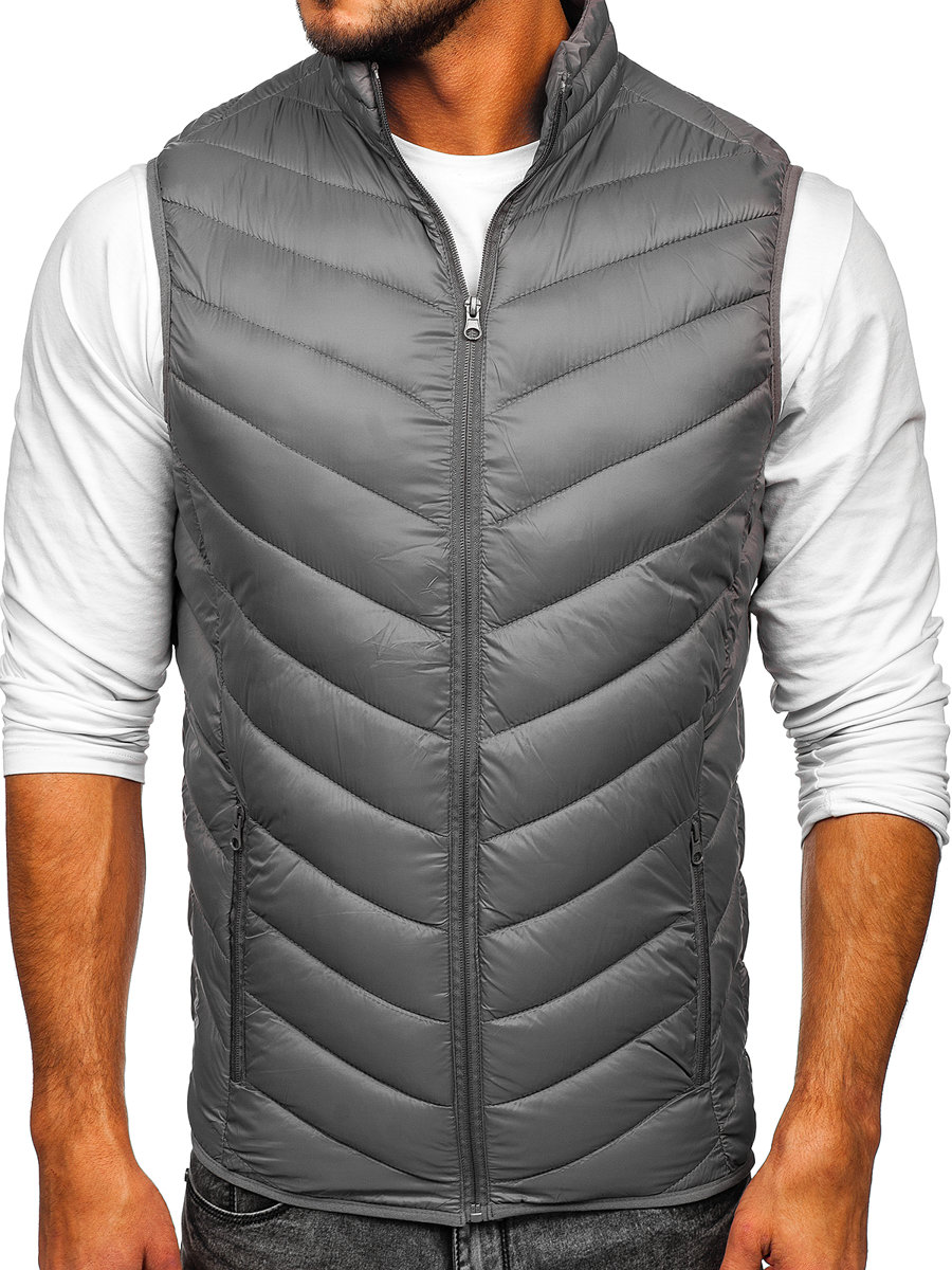 

Bezrękawnik Kamizelka Męska Szara 13073 DENLEY_2XL
