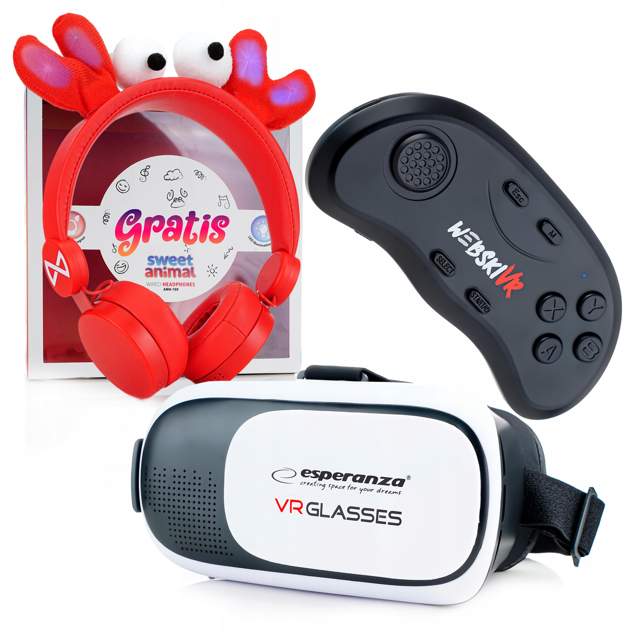 GOGLE OKULARY VR 3D WIRTUALNE DO TELEFONU DO GIER