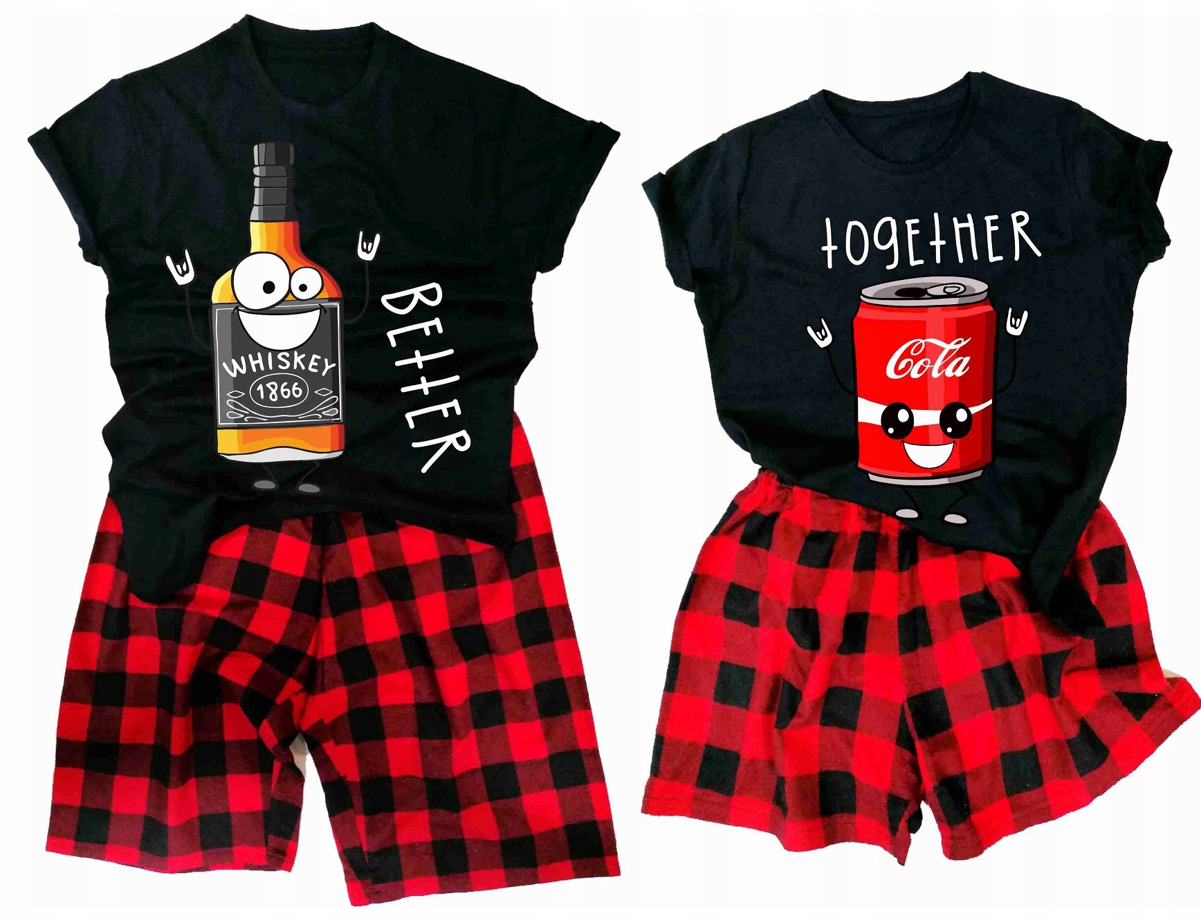 Bavlněné Pyžamo Pro Páry dárek k Valentýnu dárek k svatba výročí XXL