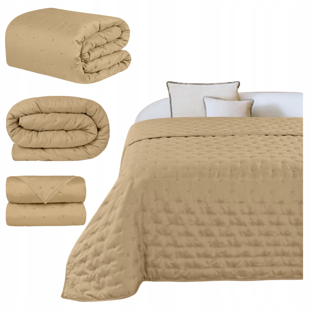 Silná Prošívaný Přehoz Na Postel 200 x 220 cm Dekorativní Lehká Premium