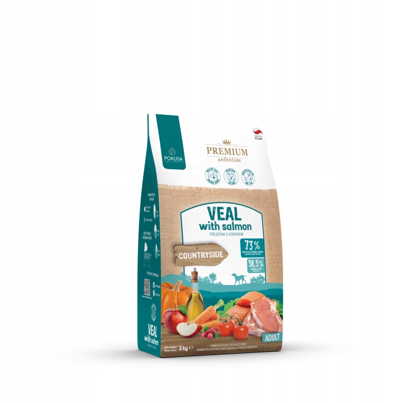 Pokusa Premium Selection telecí s lososem 3 kg