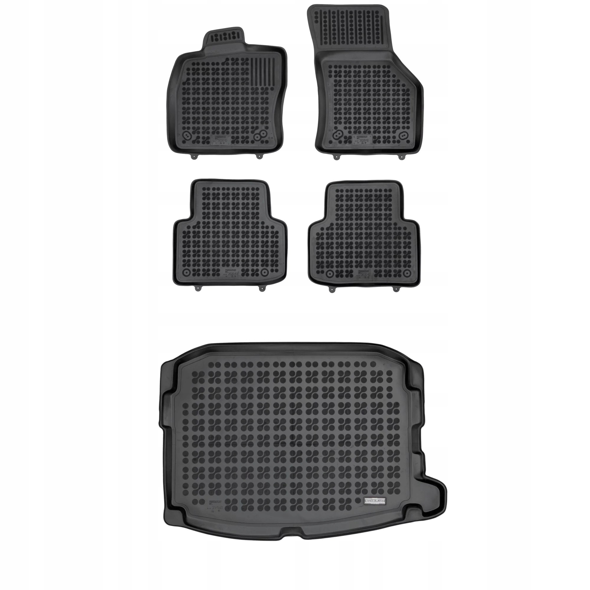 Gumová sada koberců a rohožek Cupra Leon od 2020 Hatchback jedna podlaha