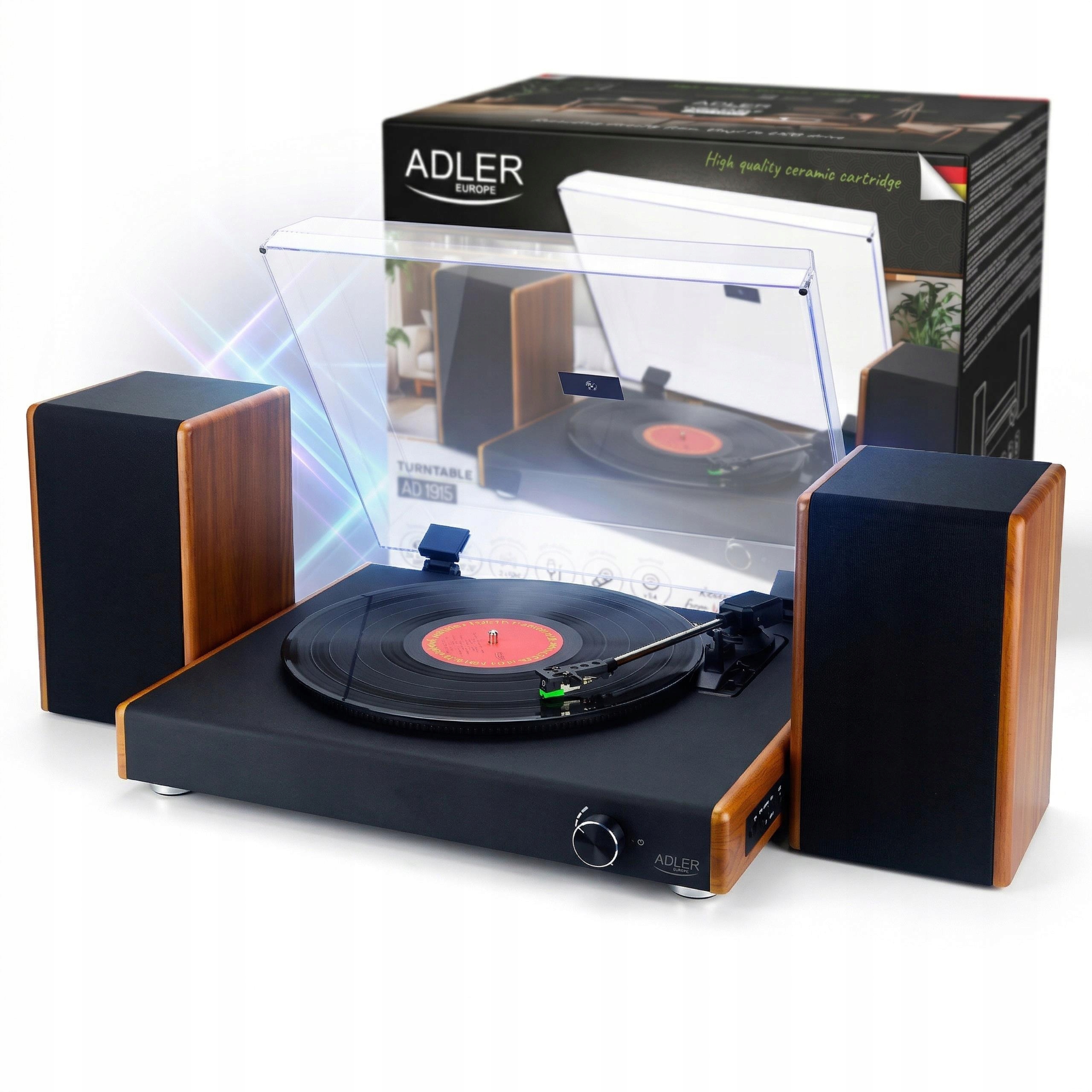 Gramofon Přehrávač Vinylových Desek Bluetooth Usb 3 Rychlosti Desky 7 10 12