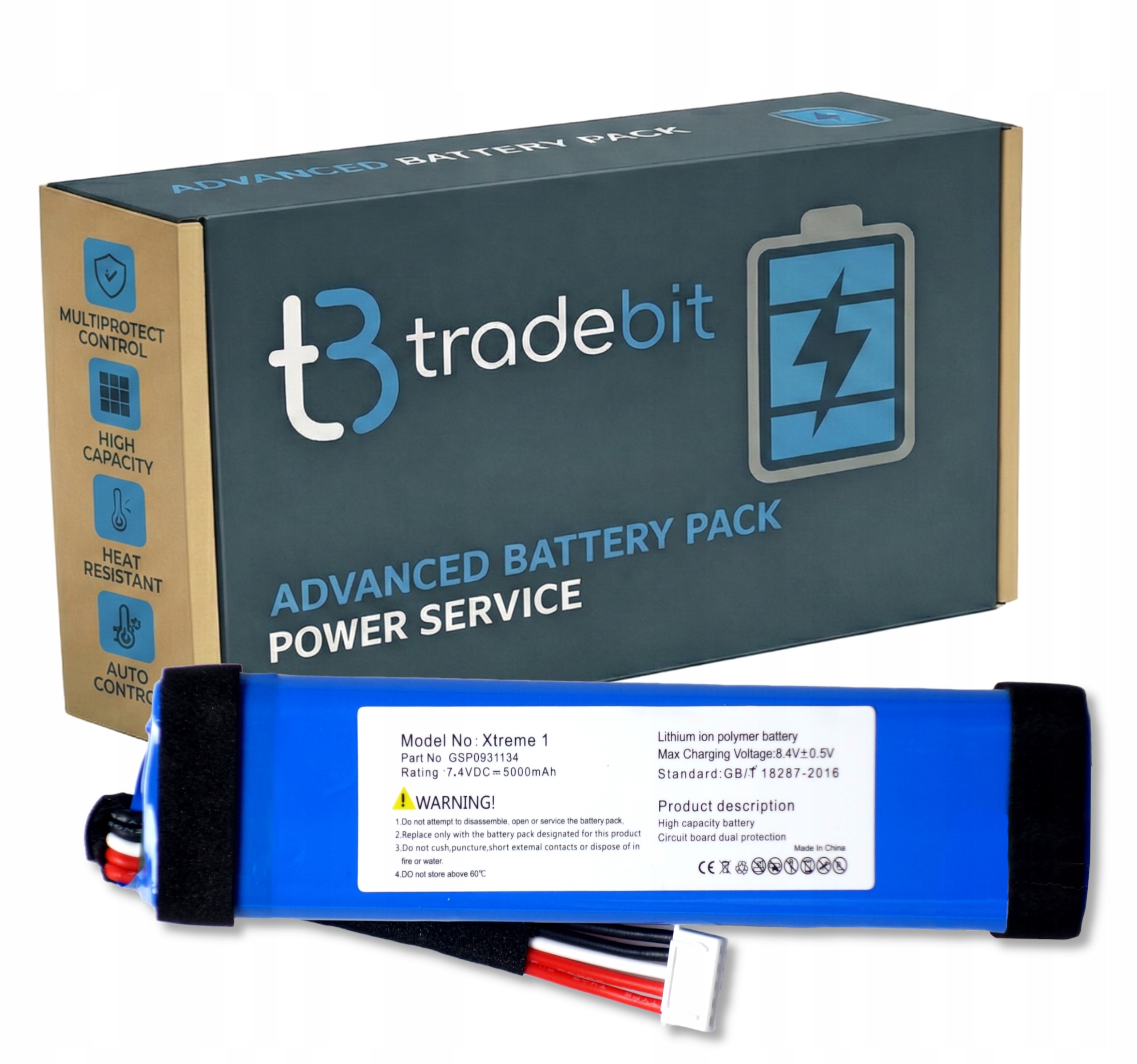 Baterie do reproduktoru Jbl Xtreme 1 GSP0931134 5000mAh 7,4V lithium-polymerová