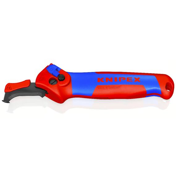 Knipex odizolovávací nôž s vodiacou pätkou s funkciou račne, polohovateľný a sl