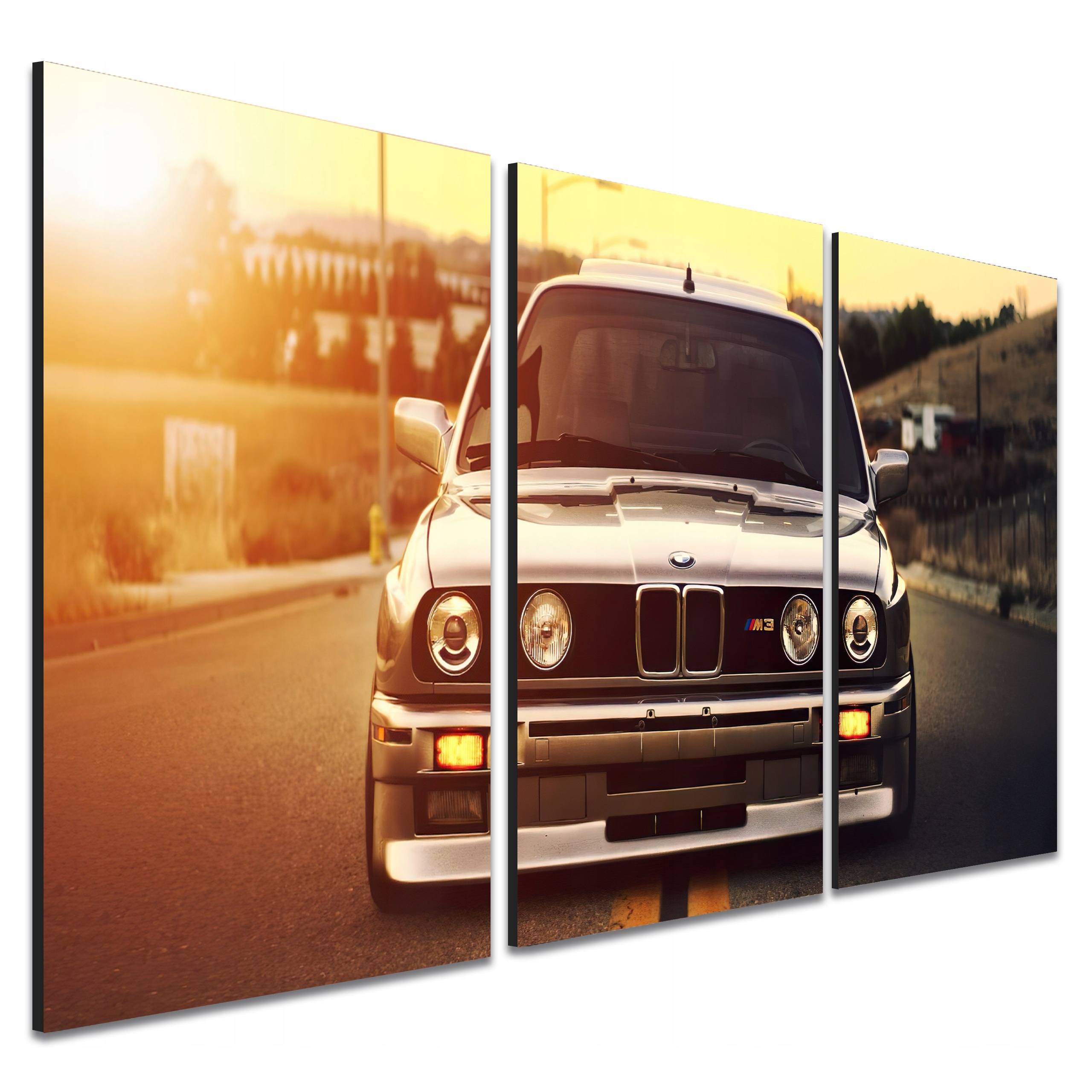 Obraz na zeď Bmw M3 power klasik automobilový triptych 40x90 cm