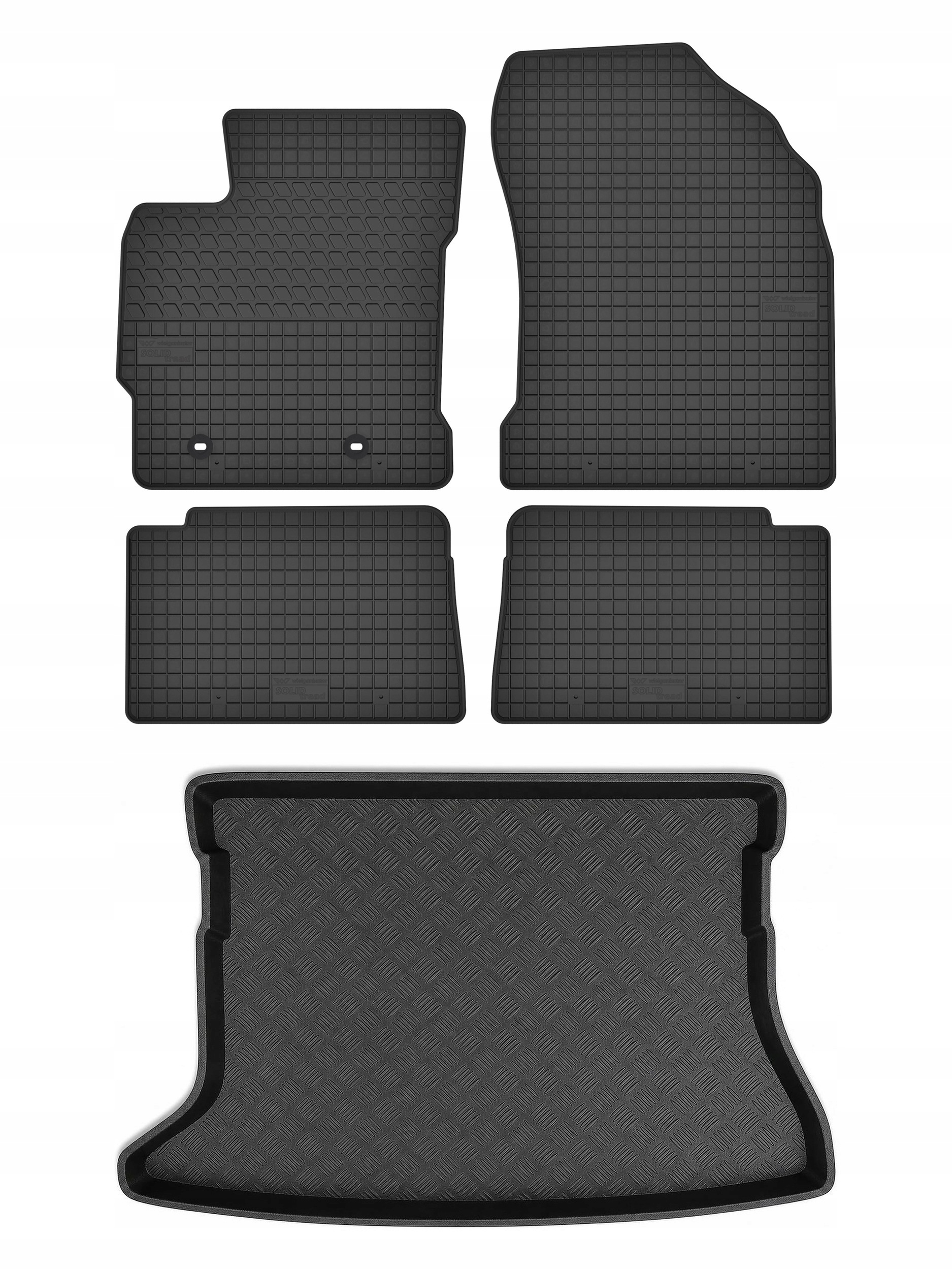 Gumové koberce SolidTread rohož do kufru pro: Toyota Auris I 2006-2012