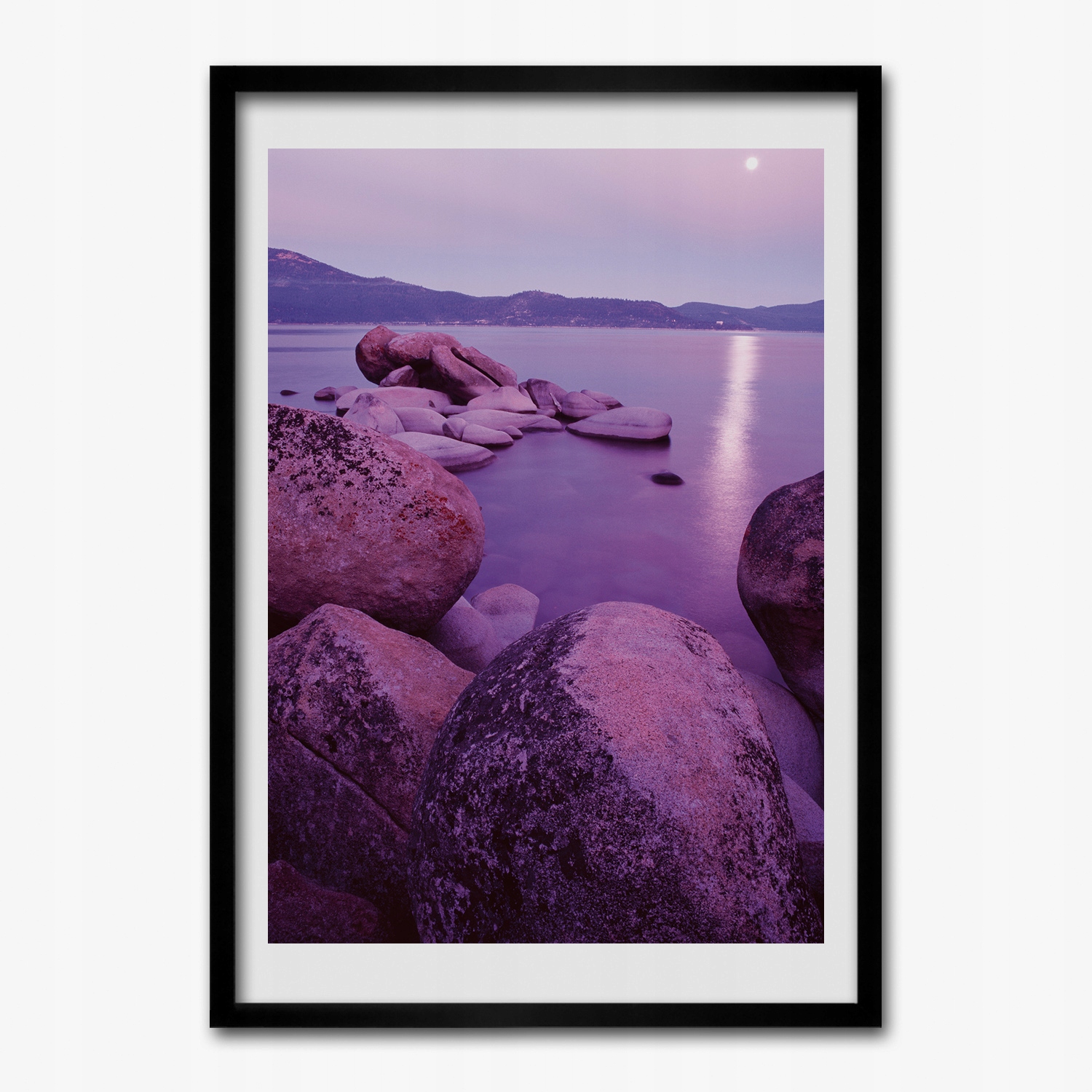 Obraz v rámu na zeď Jezero hory skály 50x70