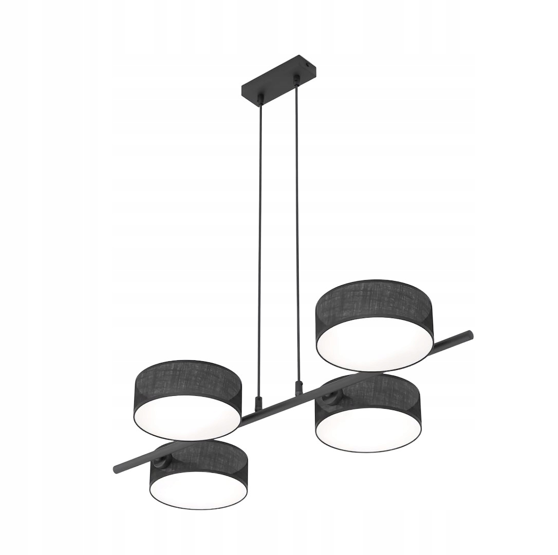 Elegantní závěsná lampa Drumz 4 v černé barvě