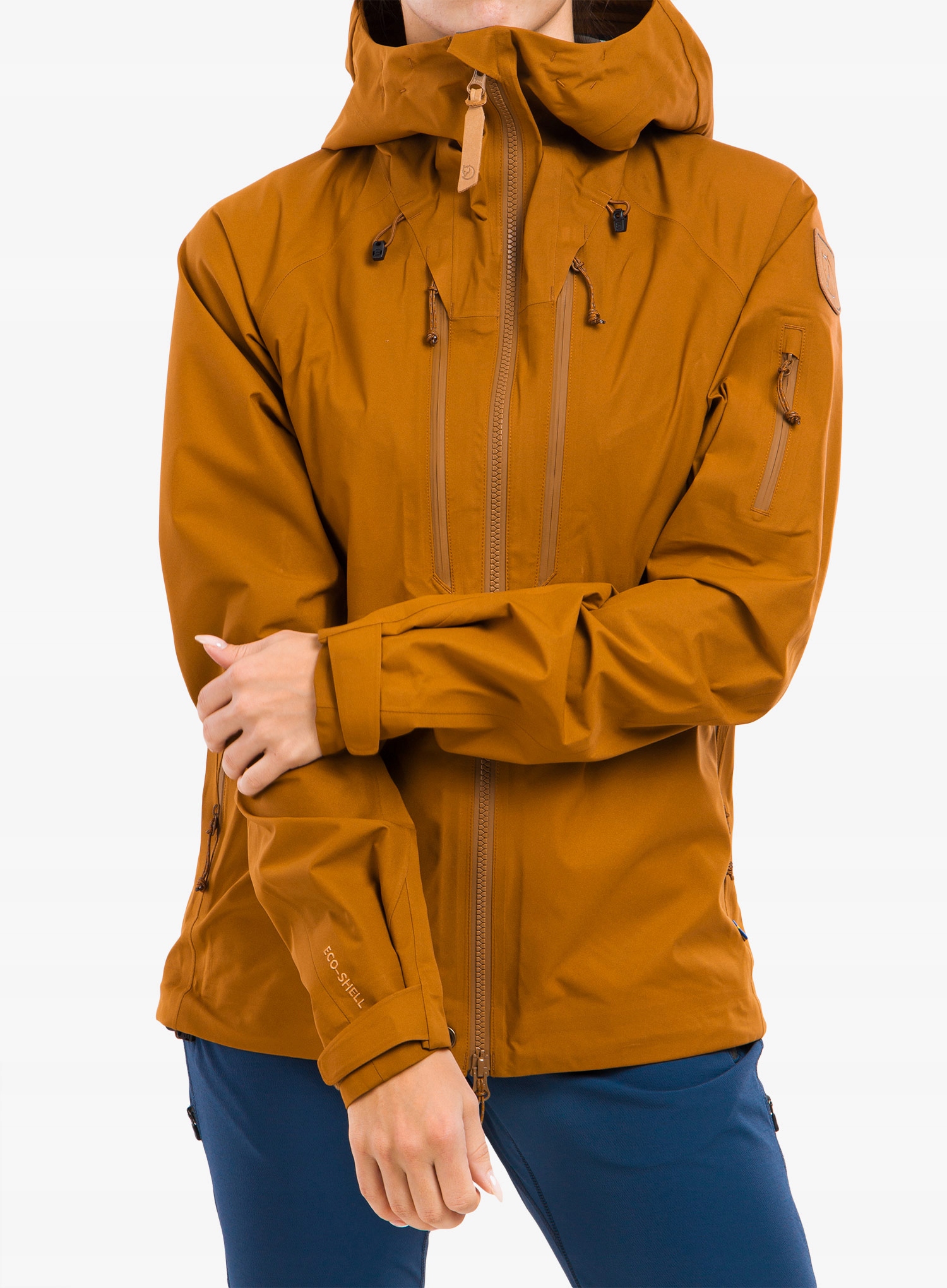 Kurtka damska Fjallraven Keb Eco-Shell Jacket chestnut Xs